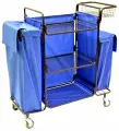Тележка олдак для горничной повышенной вместимости, ТГР 6 синий мешок