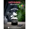 Ночник Китти и единорог Hello Kitty - подарок для девочки