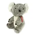 Мягкая игрушка коала 30 см, серый с белым, флис, безопасный наполнитель, HAND