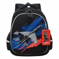 Школьный ранец формованный для мальчиков GRIZZLY RAz-587-10, черный, 28х36х20