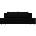 Диван прямой Сан Марко, микровельвет черный