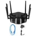 6 антенн двухдиапазонный WiFi маршрутизатор 2.4GHz 5GHz гигабитный 4G сотовый маршрутизатор со слотом для SIM-карты, поддерживает широкий диапазон напряжений 100-240 В