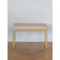 Банкетка ALBA SMART, золотая, экокожа Light Beige