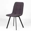 Комплект обеденных стульев Трон лайт 2 серо-фиолетовый 4 шт, велюр для кухни, столовой, гостиной, Divan24