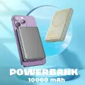 Повербанк (POWERBANK) HOCO Q26A Magnetic 10000 mAh 15W, быстрая беспроводная зарядка, серый