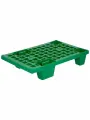 Паллет, 600*400*130, перфорированный на ножках, зеленый Тара. ру 14994