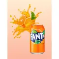 Напиток газированный Fanta со вкусом сочного апельсина 355 мл, США