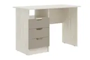 Стол письменный с ящиками Миф Юниор-4 Шарли мокко/ Дуб крафт белый, ШхВхГ 1100х746х550