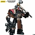 Подвижная фигурка Warhammer Ересь Хоруса JOYTOY 30K 1/18 Сыны Хоруса Отряд терминаторов Джастаэрина Джастарин с молотом грома Подарочная модель
