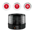 Сушилка для овощей и фруктов Redmond FD1100 секций 5, черный