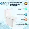 Унитаз-компакт Olives'S Porto PR31126DP безободковый с микролифтом