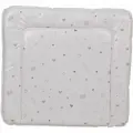 Пеленальный матрас Polini Kids French Teddy 77х72 см, белый/серый