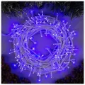 Гирлянда Нить 20 м , IP20, белая нить, 200 LED, свечение синее, 8 режимов, 220 В