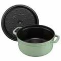 Кокот чугунный Staub La Cocotte 3.8л, 24 см, цвет шалфей, с крышкой