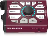 TC Helicon Perform-VG процессор эффектов для вокала и акустической гитары, установка на микрофонную стойку