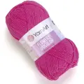 Пряжа YarnArt Flowers Unicolor малиновый (739), 55%хлопок/45%акрил, 200м, 50г, 5шт