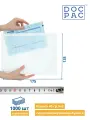 Бумажный самоклеящийся карман для сопроводительных документов (175*135 мм) 1,000 штук
