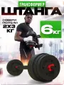 Штанга ГАНТЕЛИ В ДЕЛЕ 6 кг, разборная, с гантелями, для домашних тренировок