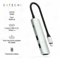 Адаптер для ноутбука Satechi 6-in-1 USB-C Slim Multiport Adapter 4K серебристый (ST-P6SS)