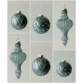 Стеклянные елочные игрушки набор 12шт.