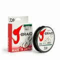 Плетеный шнур Daiwa J-Braidx8, 0.06 мм, 4.0 кг, 150 м, тёмно-зелёный