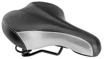 Велосипедное сиденье седло Stels ZA/5219, 270 x 185 мм, черное/серое, 470-171