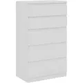 Кастор (KULLEN) комод шведский стандарт 5 ящиков белый