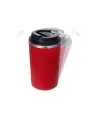Герметичная термокружка на присоске «Kick», 350 мл, цвет красный