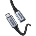 Кабель UGreen USB Type-C (m) - USB Type-C (f), длина 1 м, 1 шт., темно-серый