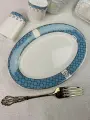Блюдо сервировочное овальное Lenardi Тиффани, костяной фарфор