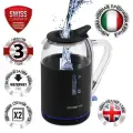 Электрический чайник Polaris PWK 1563CGL Water Way Pro с верхним заливом, Черный