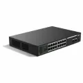 Коммутатор Dahua DH-SG1018LP-2F 18-port Gigabit RJ45 16-port PoE Switch, 135W, Metal case