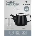 Чайник с металл.ситом и крышкой bronco luster 1200мл, 23,5х11х12,5см, синий