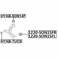 Опора шаровая передняя нижняя левая FEBEST 1220-SON15FL для автомобилей Hyundai, Kia.