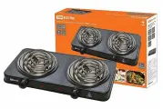 Электроплитка двухконф. ЭПС2 230 В, 2х1 кВт, спираль, черная, TDM, цена за 1 шт