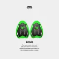 Лопатки для плавания MAD WAVE Ergo, black/green