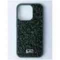 Чехол Swarovski для iPhone 14 Pro, силиконовый / Темно-зеленый