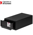 Органайзер черный для хранения с выдвижным ящиком 35,5х18,8х12,6 см (SS) Sanka черный