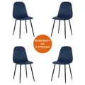 Комплект стульев для кухни TetChair BREEZE (mod. 4724), 4 шт, синий/черный