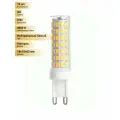 (15 шт.) Светодиодная лампочка Feron G9 230V 9W(750lm) 4000K 4K JCD 63x18 прозрач. LB-434 38147 Нейтральный белый. Цоколь G9