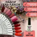Гель-лак для ногтей набор Леди из 12 цветов