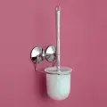 Настенный ершик Verran Real, с вакуумной системой, белый, из пластика