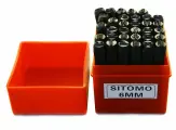 Клейма SITOMO N 6, буквенные, для работы по металлу, сталь, 33 шт.