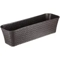Ящик для цветов IDEA (М-Пластика) балконный Ротанг, 12л, 57.5x18x16 см, коричневый