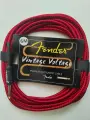 Премиум гитарный кабель 6 метров 6.3 jack FENDER Vintage Voltage, шнур для для электрогитары, электроакустической, полуакустики, провод для музыкальных инструментов.