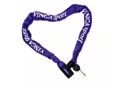 Замок велосипедный VS 101.759 violet, 6х1000мм, фиолетовая оплетка Vinca Sport
