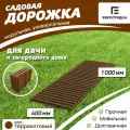 Садовая дорожка Еврогрядка 1 м х 0.4 м, цвет: терракот