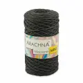 Пряжа ARACHNA Macrame Mini (80% хлопок, 20% полиэстер) 4х250г/200м цв.43 т. серый
