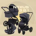 Коляска для новорожденных 3 в 1 Rant basic Nexus RA107 всесезонная, Graphite