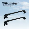 Багажник на крышу ROLLSTER Mercury для Nissan Tiida I хэтчбек 2004-2013, 2015-2018, черный